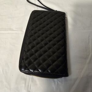 Elegant Black Quilted Wallet